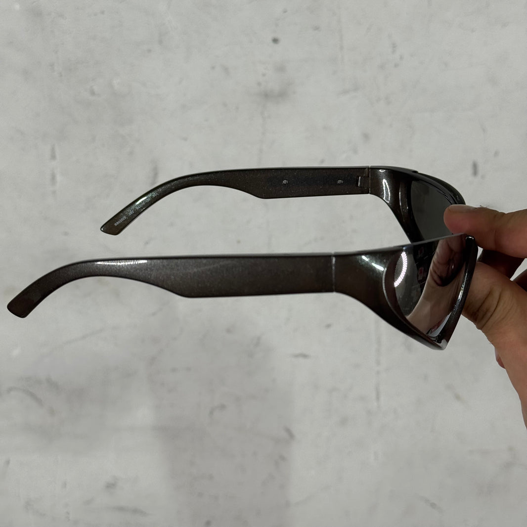 Balenciaga Black Glossy Reverse Xpander Sunglasses