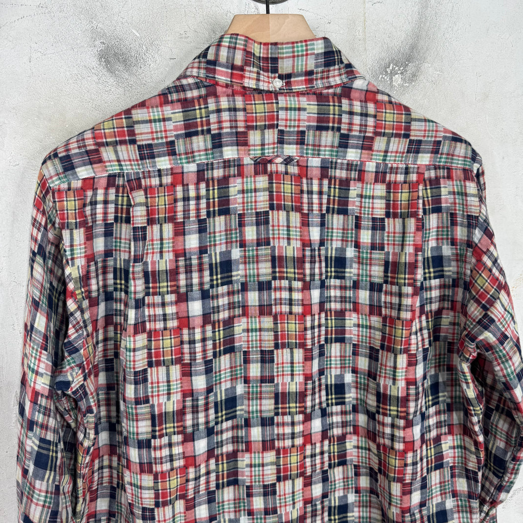Thom Browne Madras LS Button Up Shirt