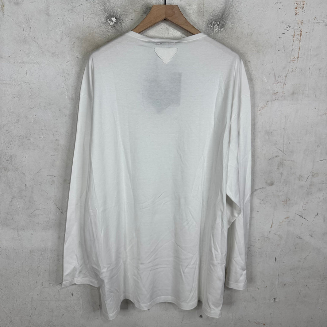 Prada Applique Patch L/S T-Shirt DS