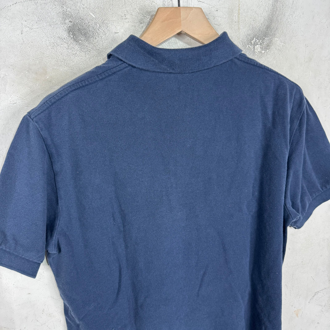 Ralph Lauren Navy Red Big Pony Flag Crested Polo