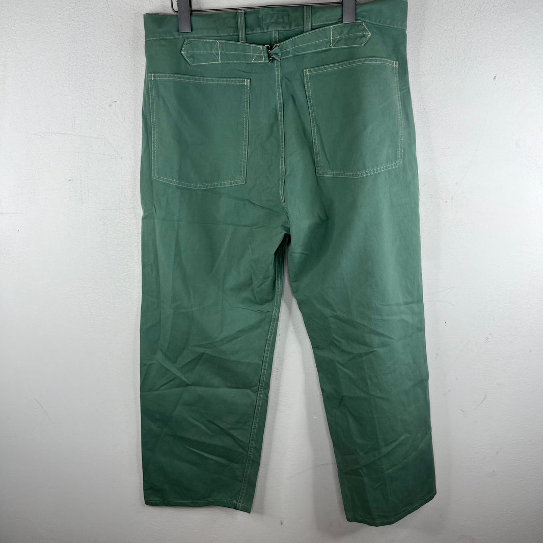 Visvim Green Buckle Back Trousers