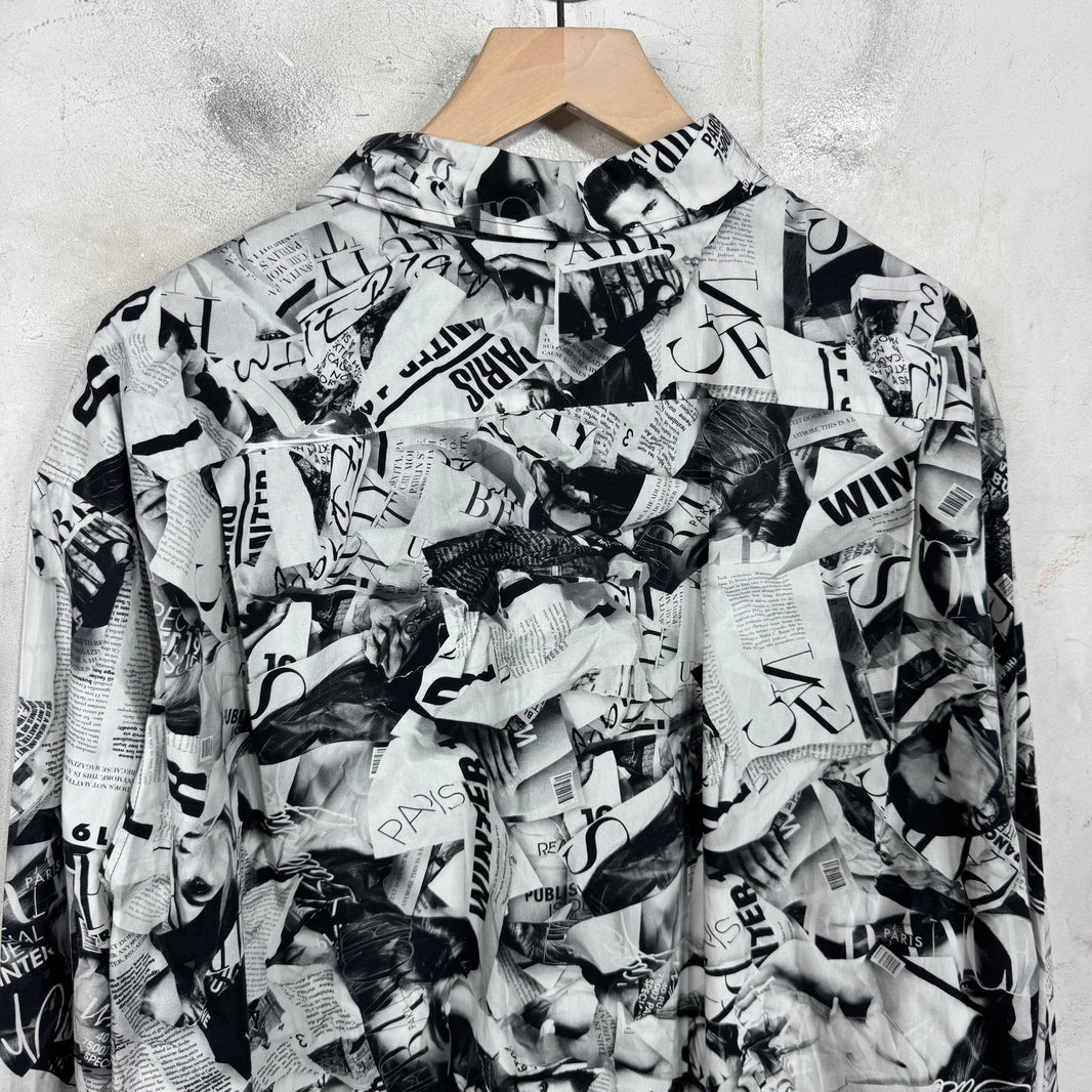 Balenciaga Magazine AOP Shirt