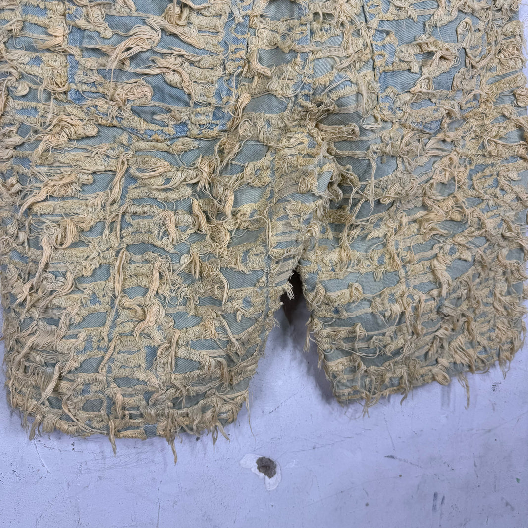 Who Decides War Boro Denim Shorts