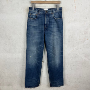 Balenciaga Loose Straight Medium Wash Jeans
