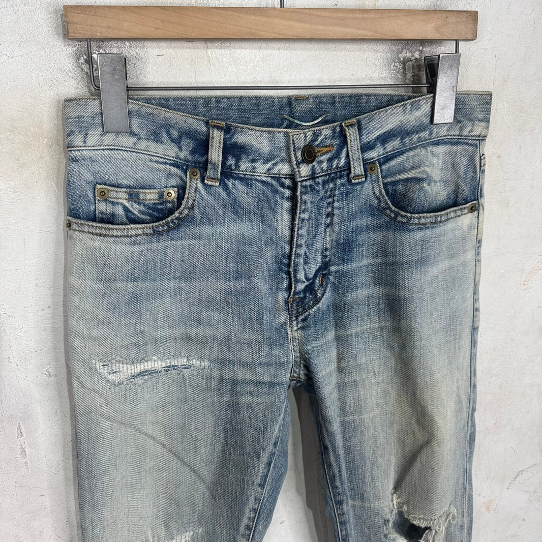 Saint Laurent Lightwash D02 Repaired Jeans