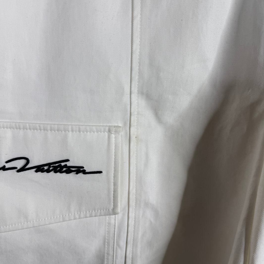 Louis Vuitton White Cargo Patch Shorts