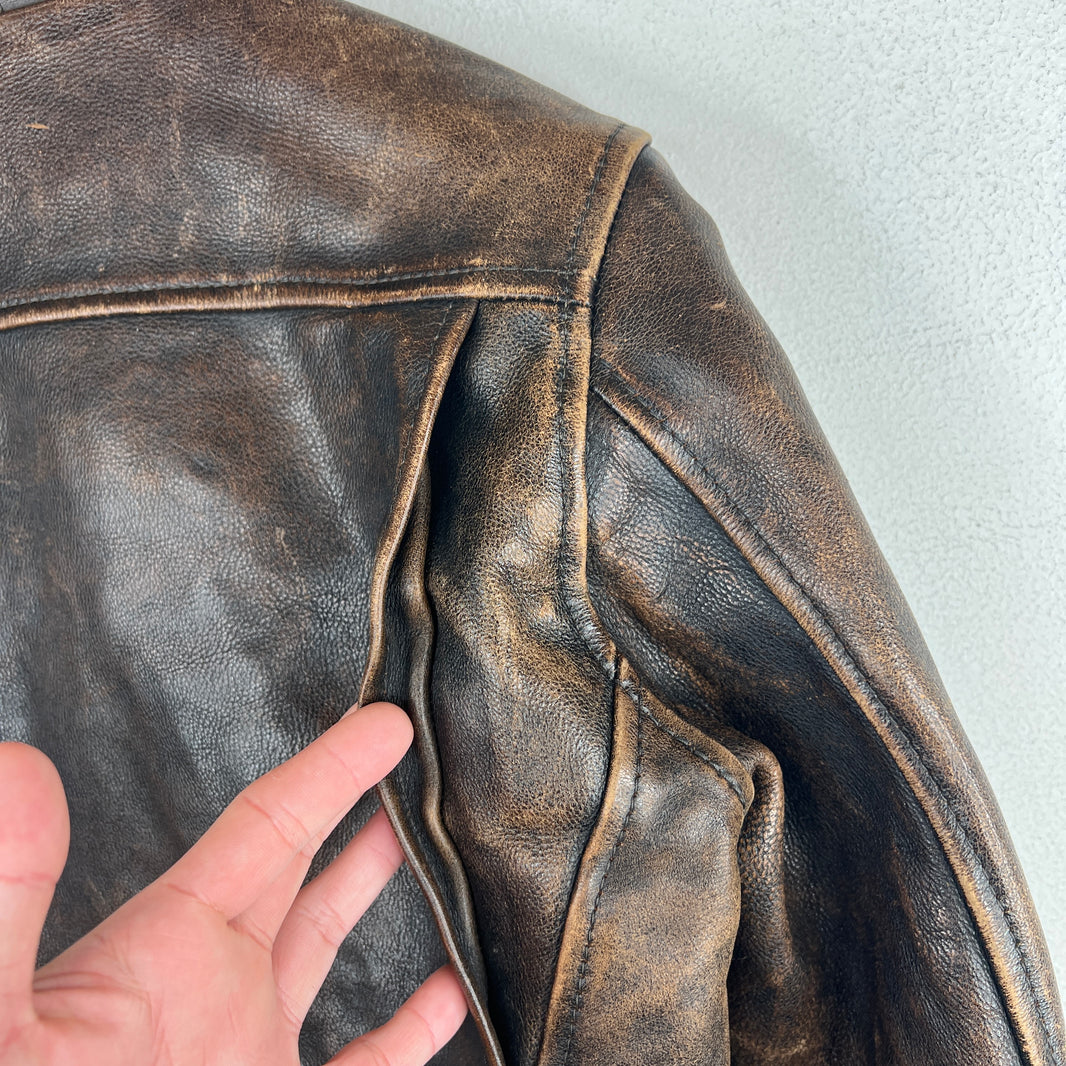 Blackmeans Brown Rider Leather Jacket