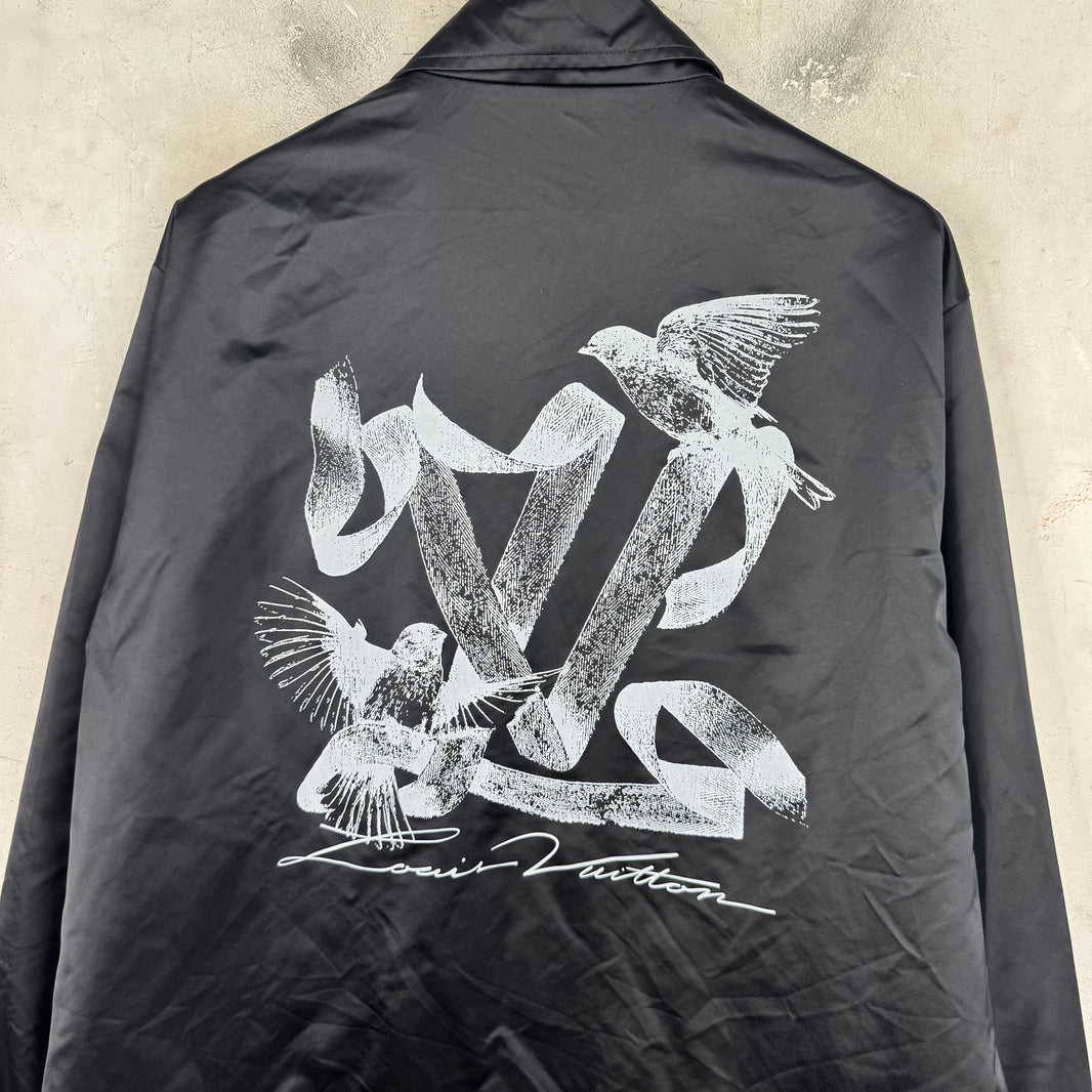 Louis Vuitton Bird Logo Print Coaches Jacket