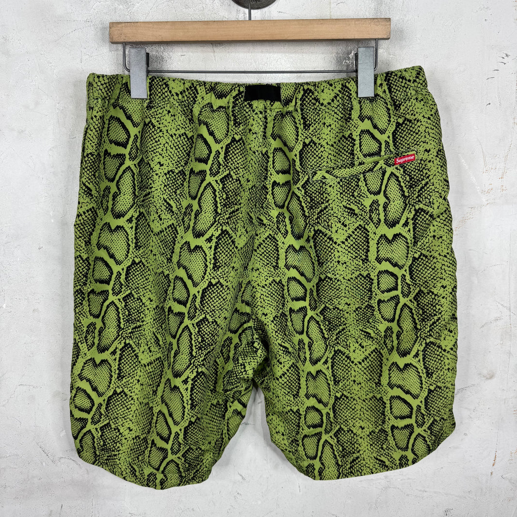 Supreme Belted Snakeskin Shorts