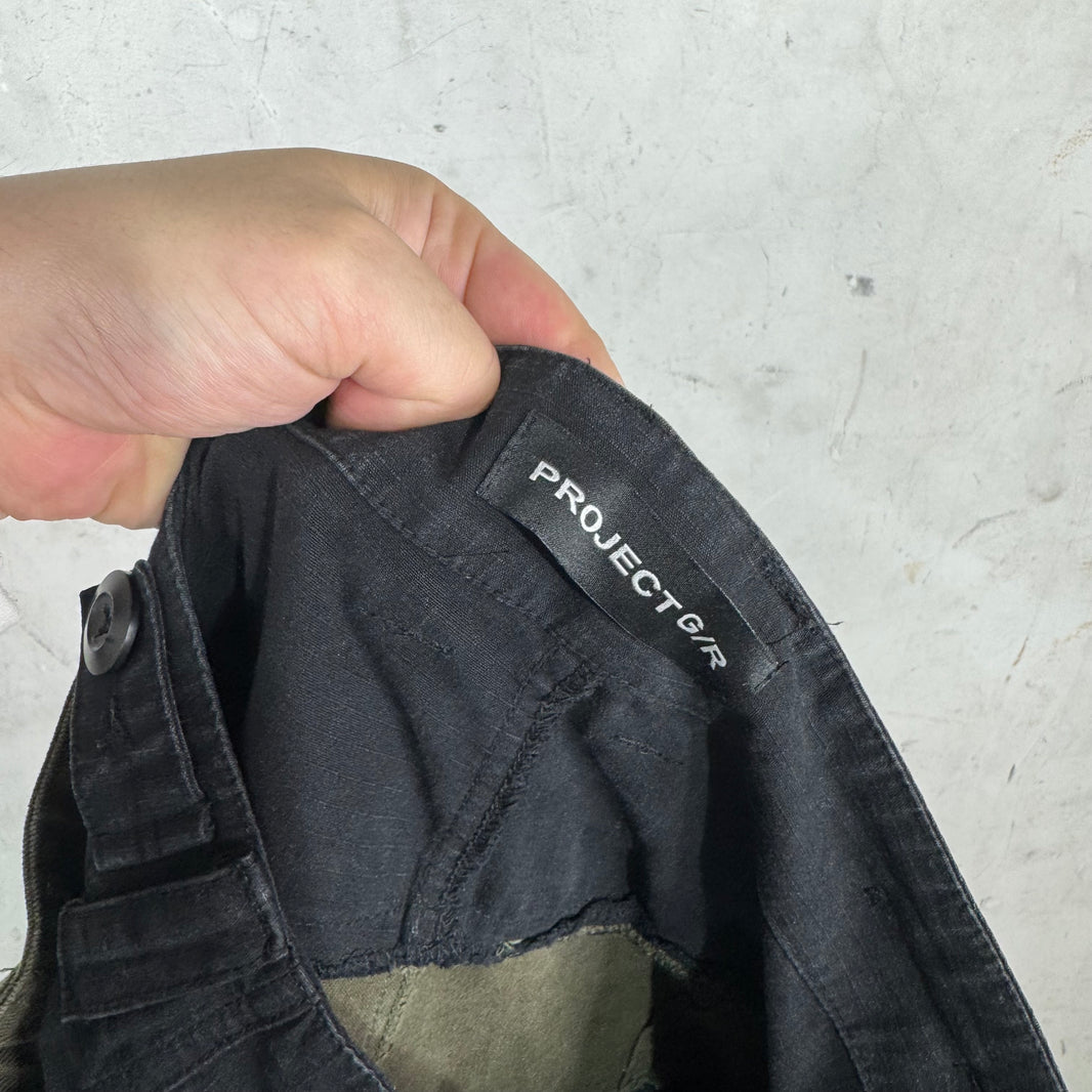 Project G/R Triple Layered Green Camo Cargo Pants