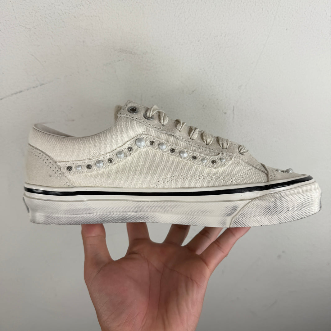 Vans White Pearlized Style 36 Sneakers