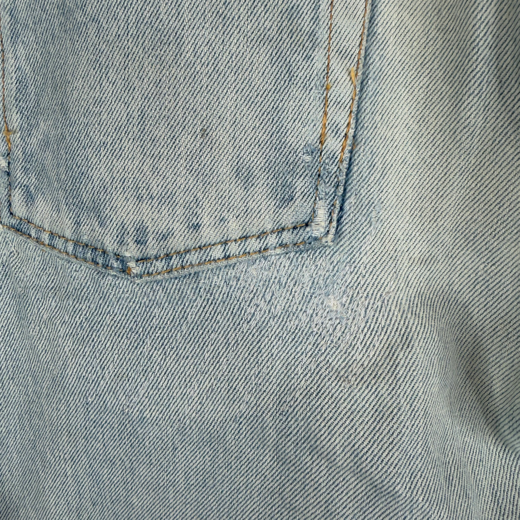 Saint Laurent Light Wash Repaired D18 Denim Jeans
