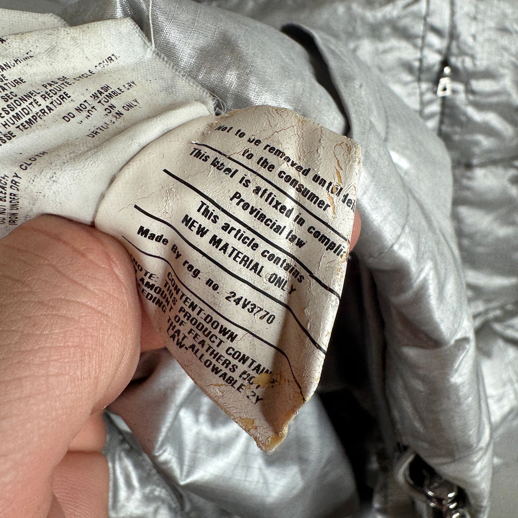 Prada Silver Puffer Jacket