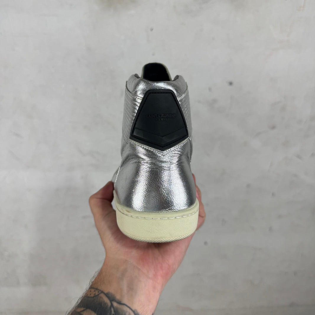 Saint Laurent Silver SL/24H High Sneakers