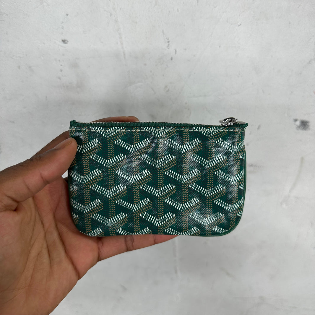 Goyard Green Coin Pouch