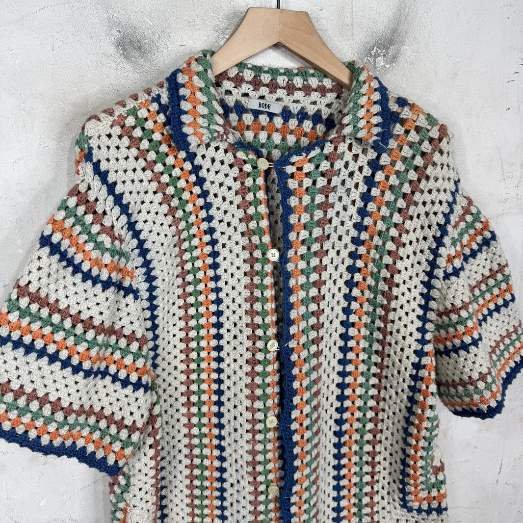 Bode Multicolor Crochet Shirt