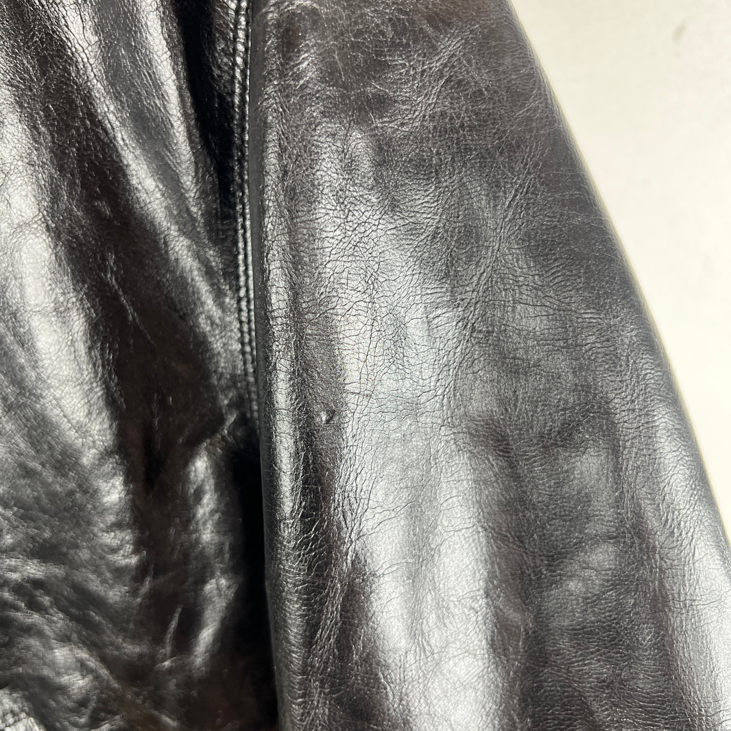 Stussy Black Garage Leather Jacket