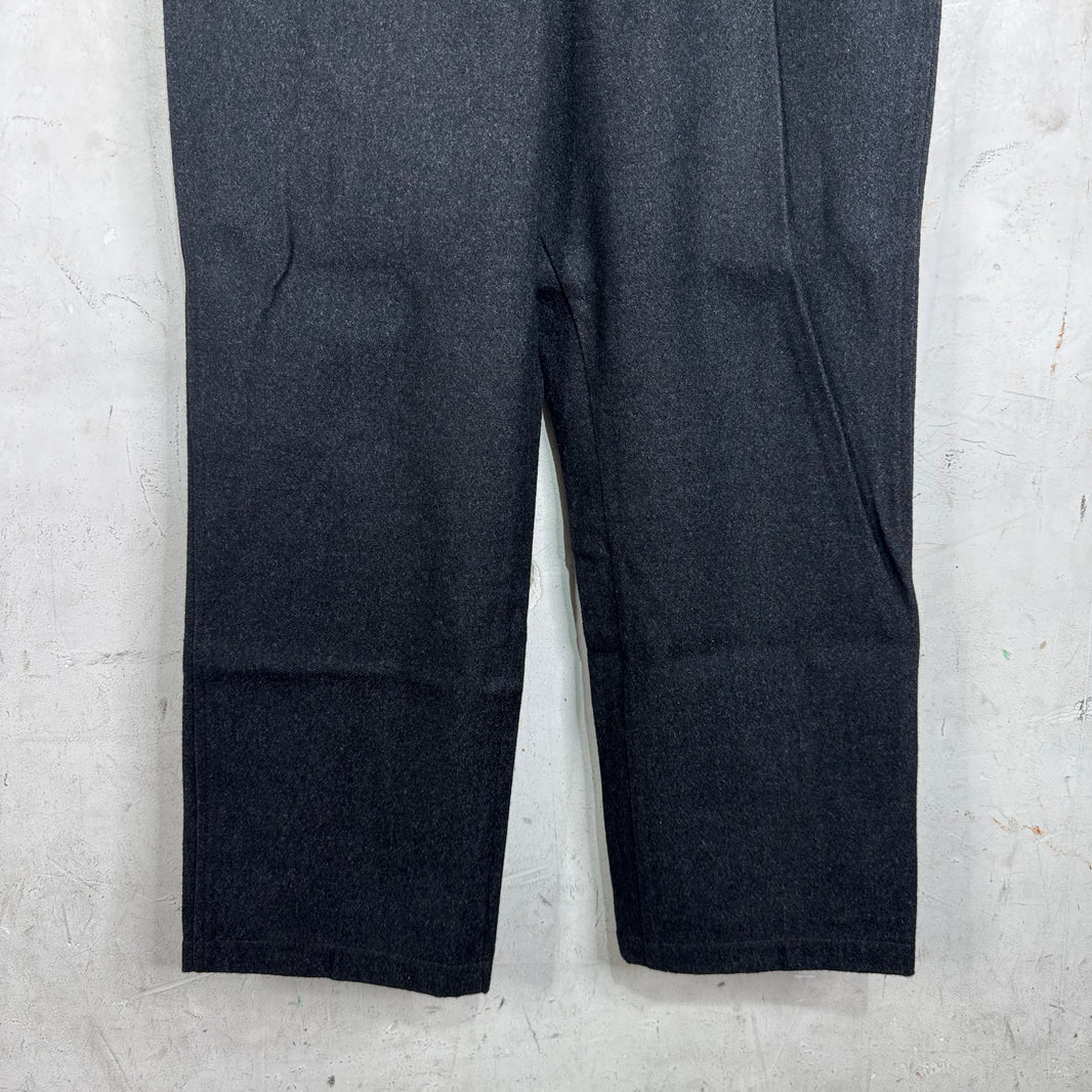 Lemaire Wool Back Belted Trousers