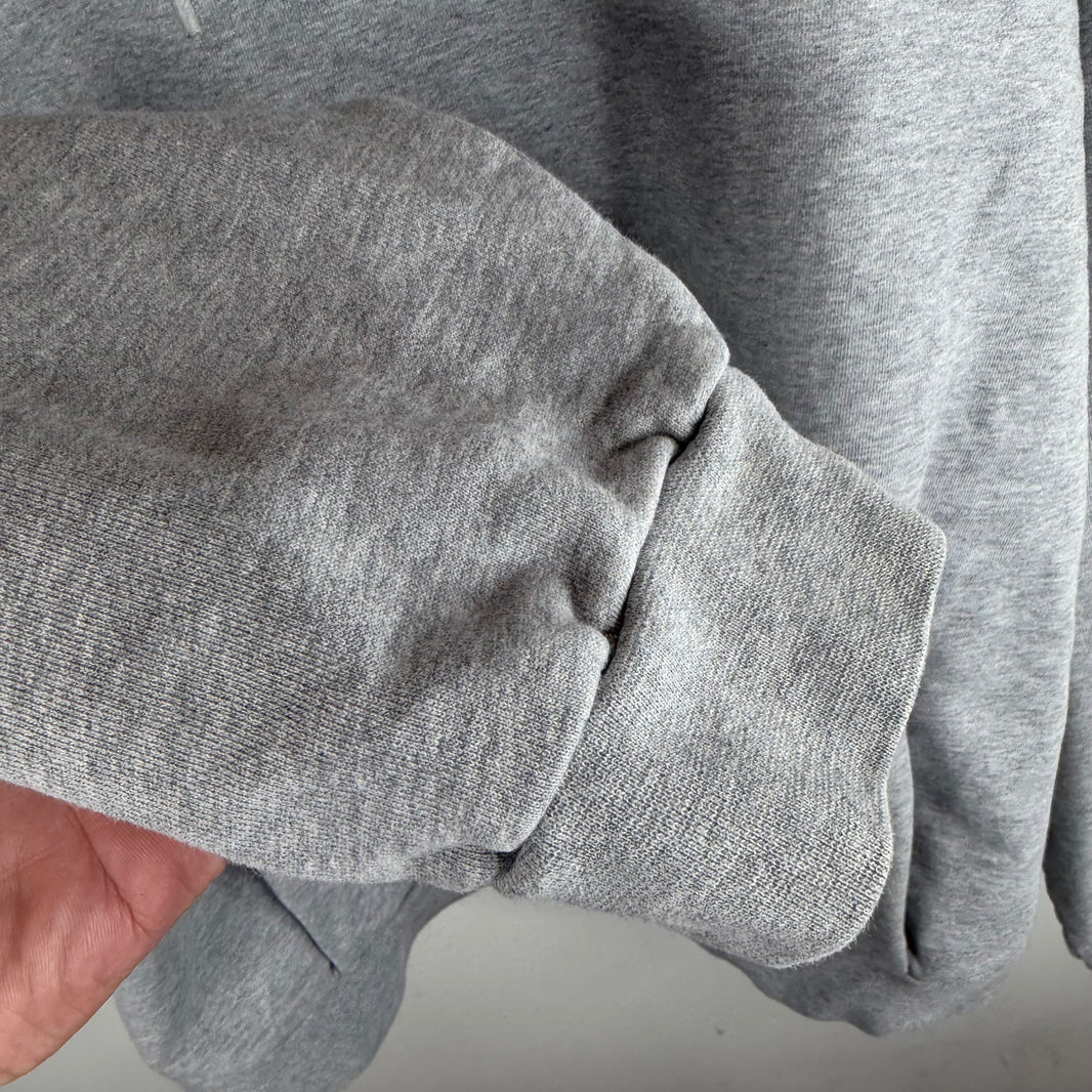 Martine Rose Gray Embroidered Back Logo Hoodie