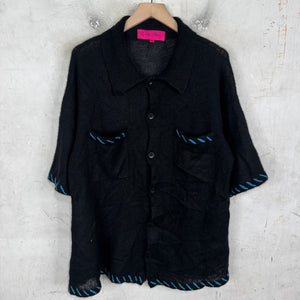 Elder Statesman Cashmere Buttoned S/S Shirt
