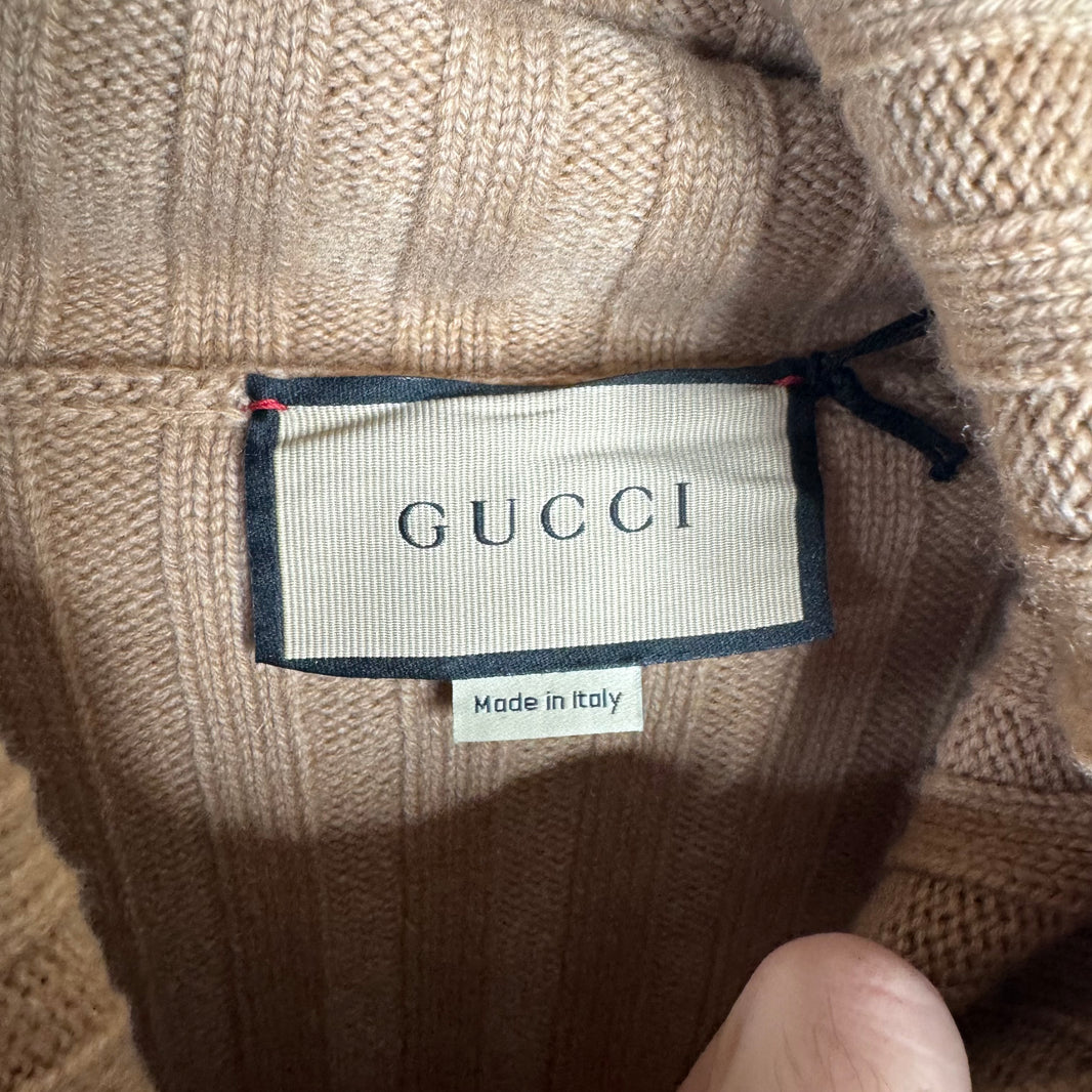 Gucci Turtleneck Cropped Knit Sweater