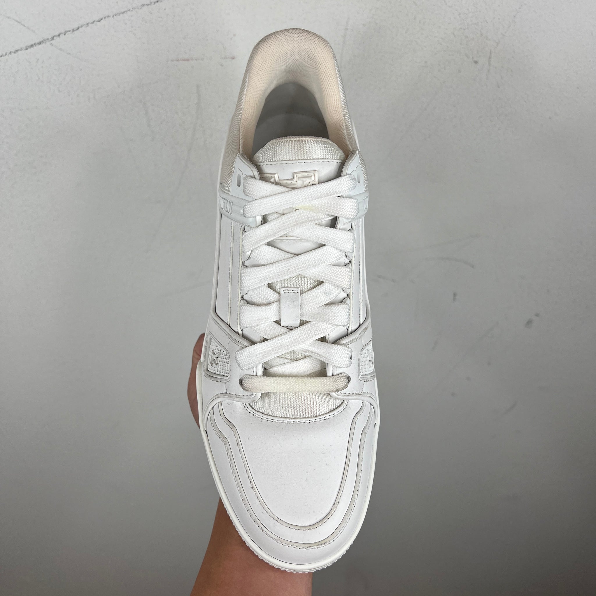 Louis Vuitton White Trainer Lows