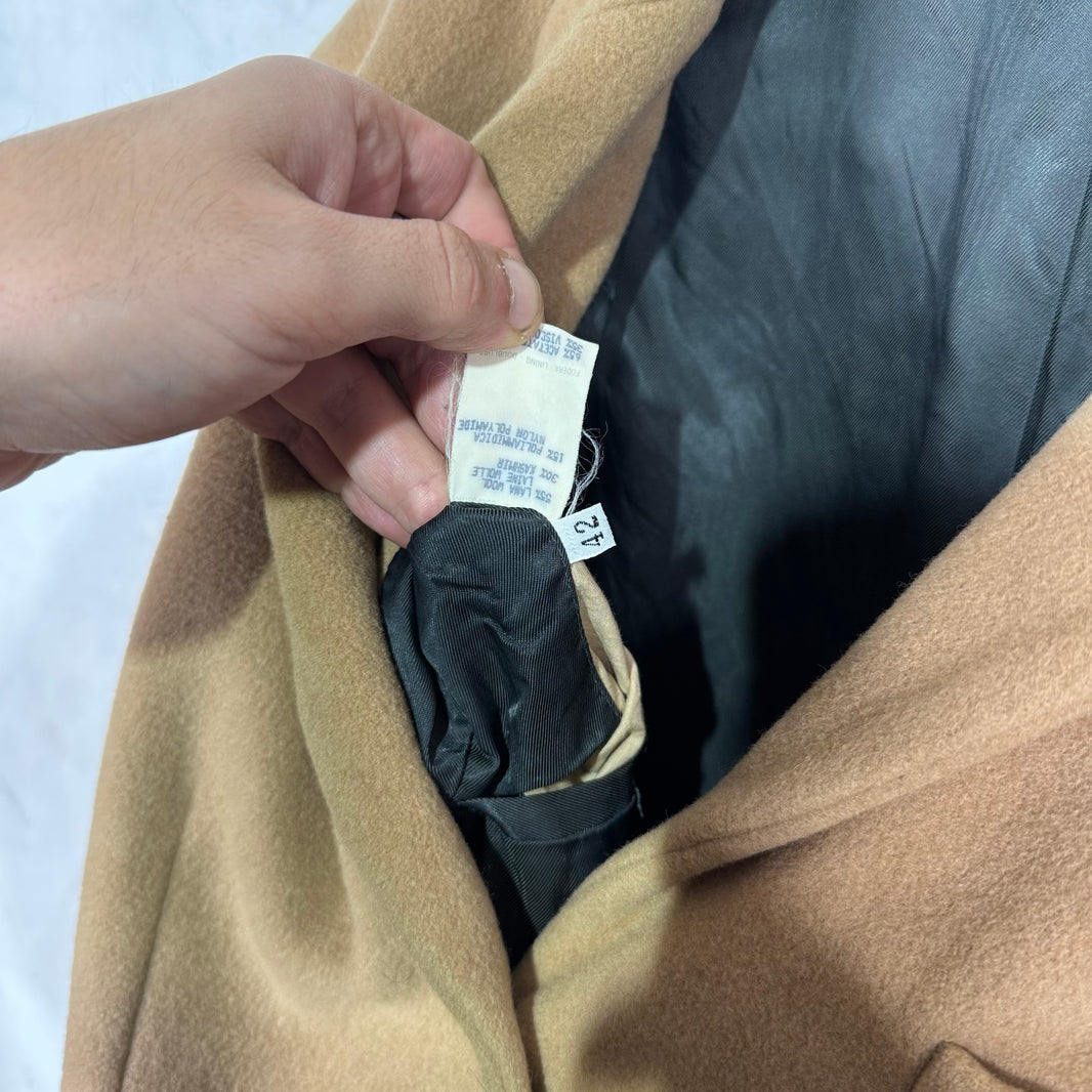 Helmut Lang Vienna Coin Button Camel Peacoat