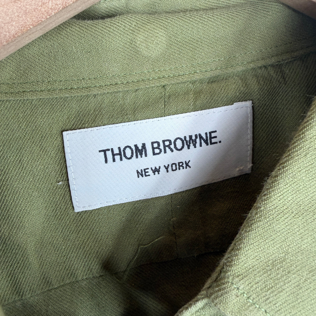 Thom Browne Green Button Up Shirt
