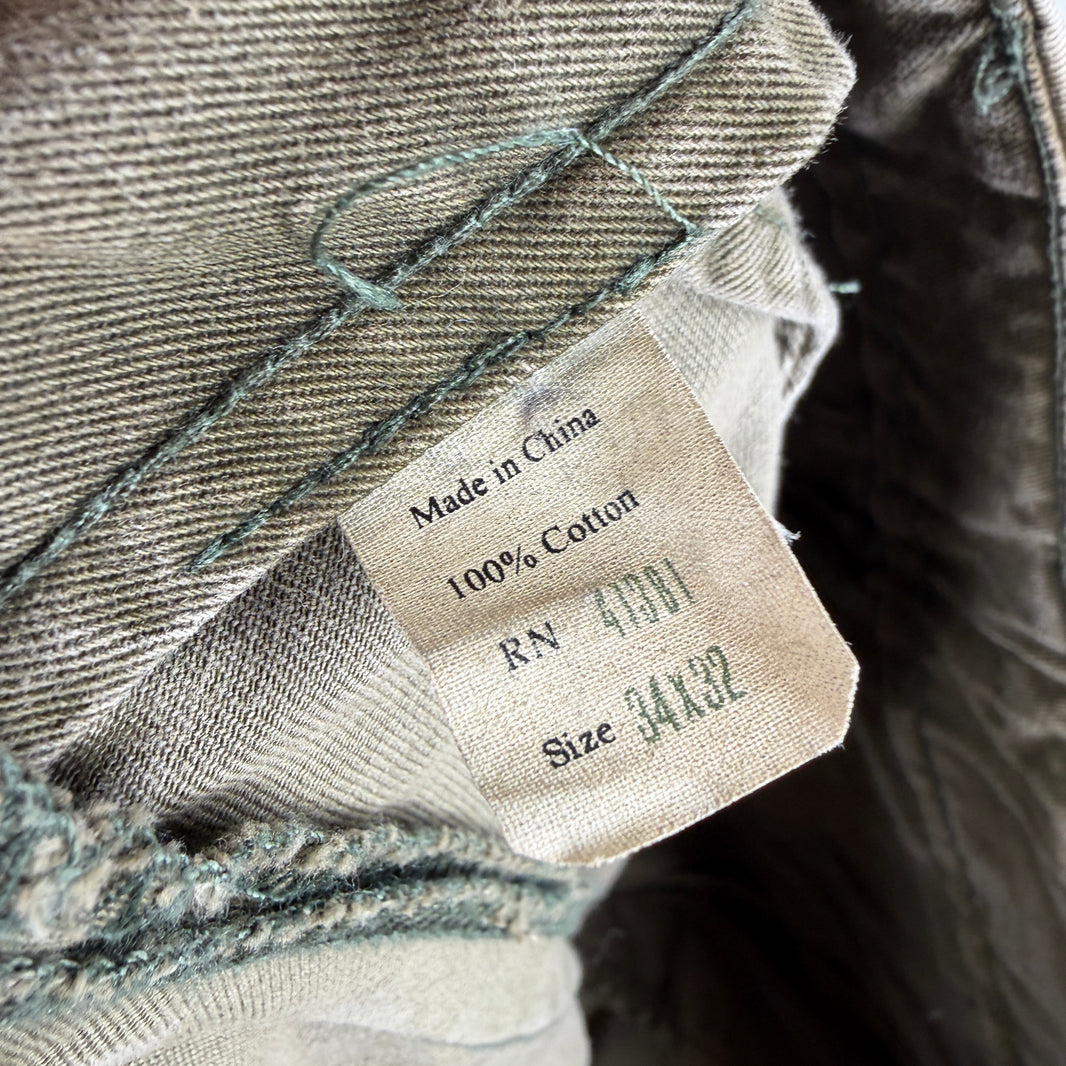 RRL Green Sanforized Trousers