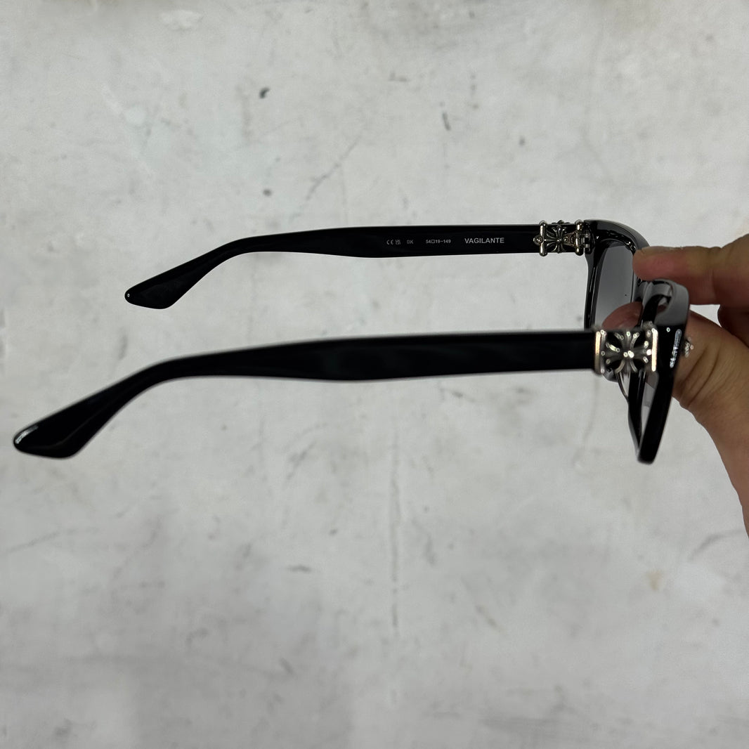 Chrome Hearts Black Vagilante Glasses