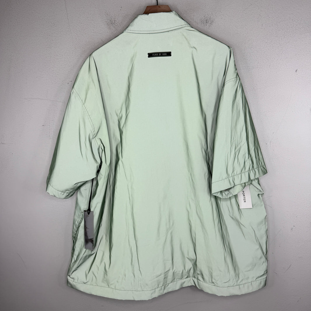 Fear of God Green 3M Reflective Snap Button S/S Shirt