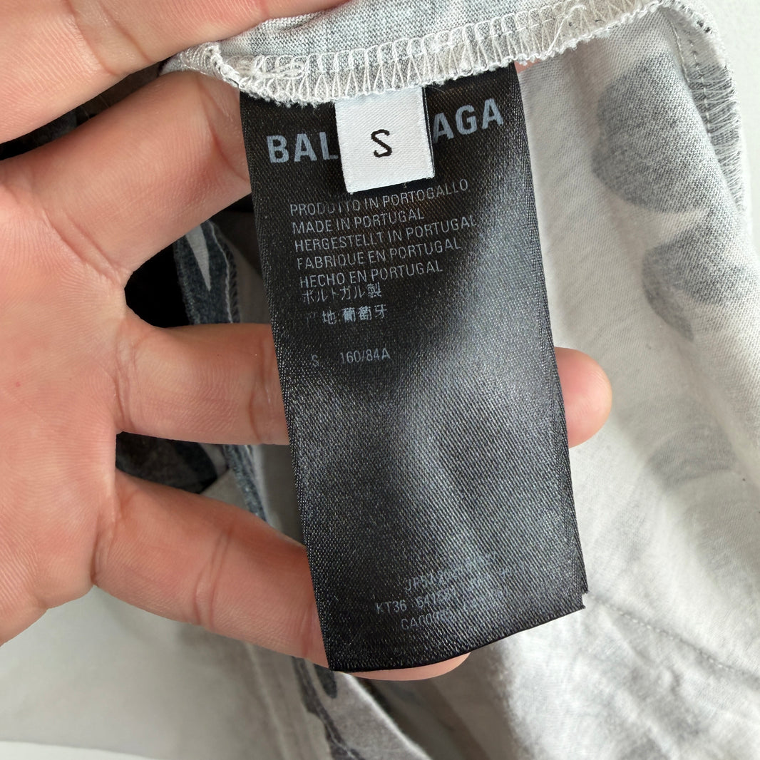 Balenciaga Double Layer Hybrid Camo Bear T-Shirt