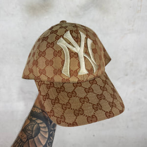 Gucci Yankees Canvas Monogram Hat