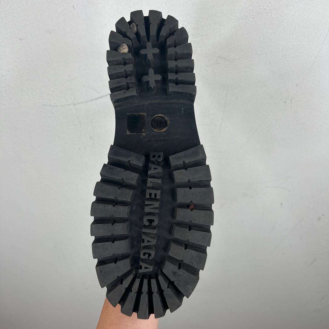 Balenciaga Croc Leather Strike Boots