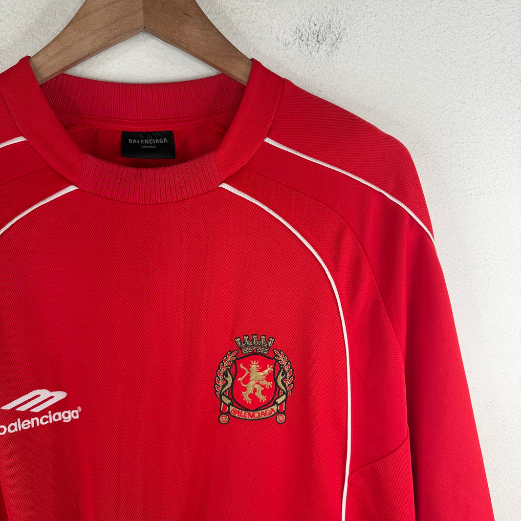 Balenciaga Red Soccer L/S Jersey