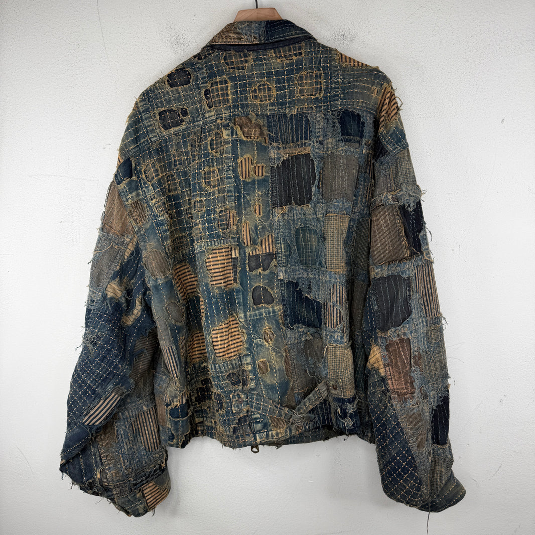 Kapital Boro Drizzler Zip Denim Jacket