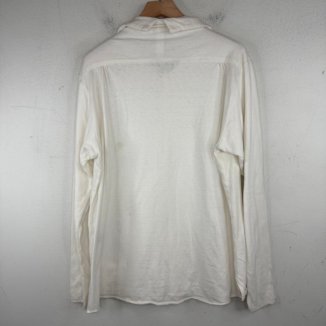 Kapital Jersey Turtle Neck Double Layer Button Up Shirt