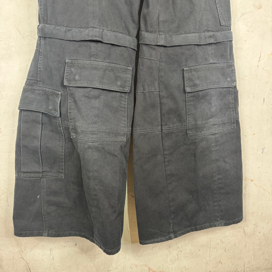 Balenciaga 2023 Denim Flared Convertible Cargos