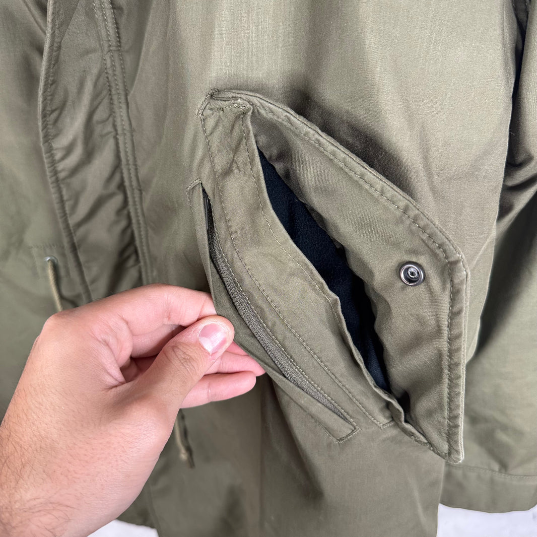 Beams Layered Olive Parka Jacket
