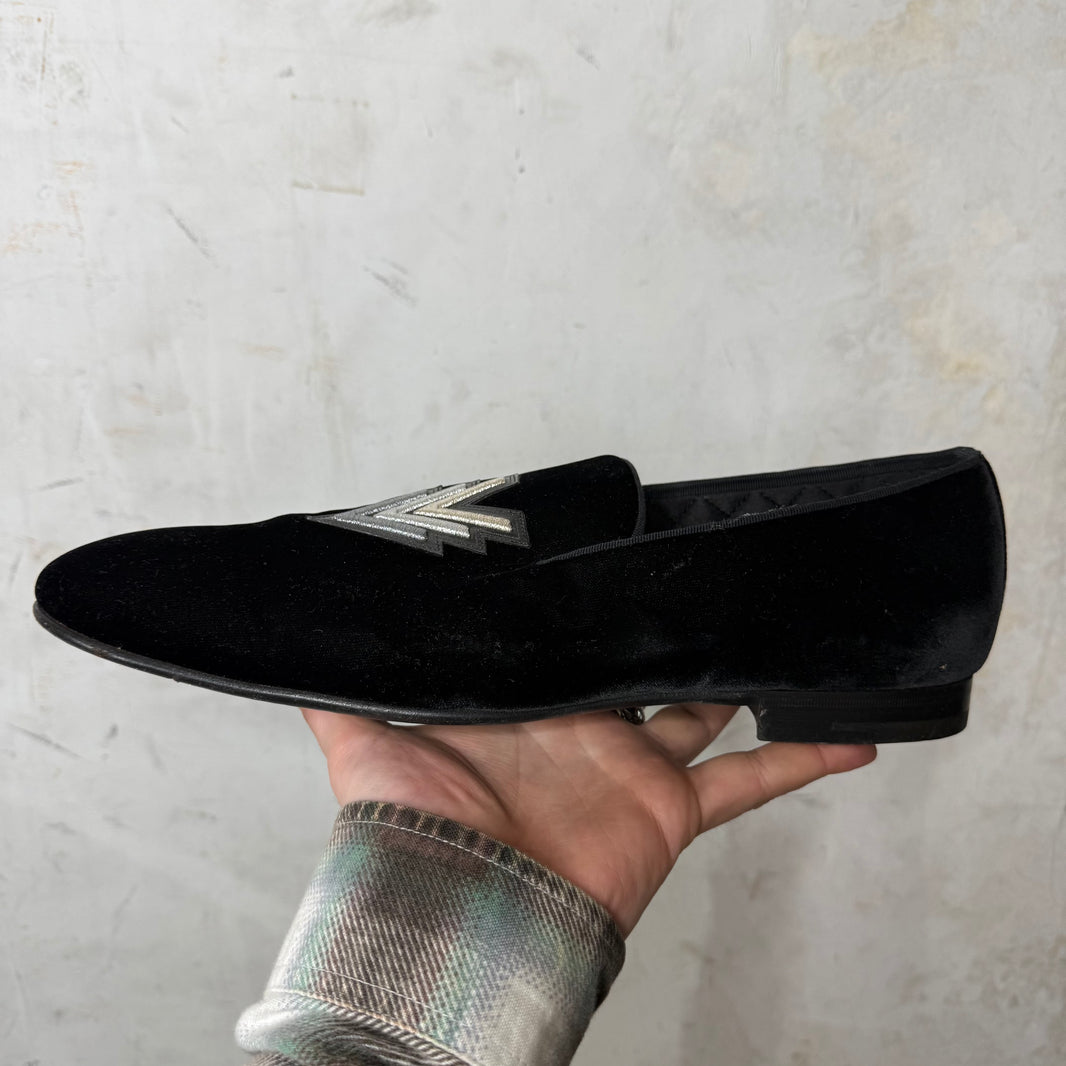 Louis Vuitton Aftershow Velvet Slippers