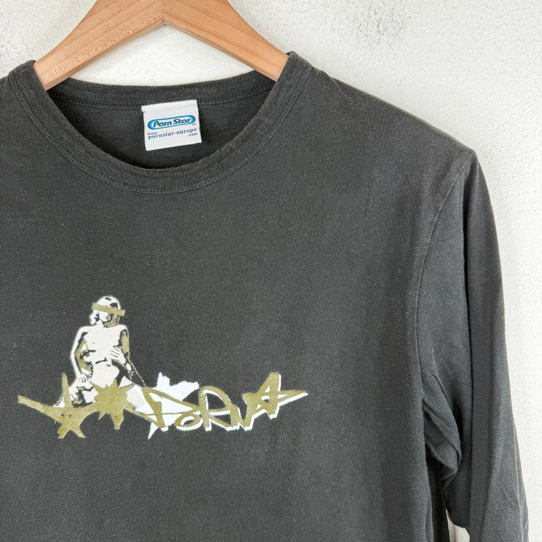 Vintage Porn Star Euro Logo Longsleeve T-Shirt