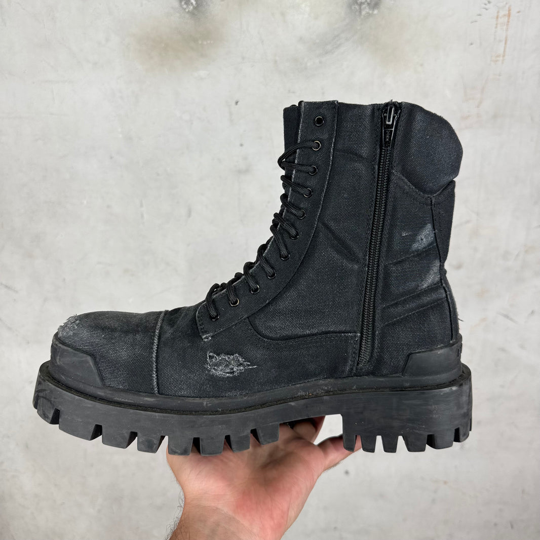 Balenciaga Distressed Strike Boots