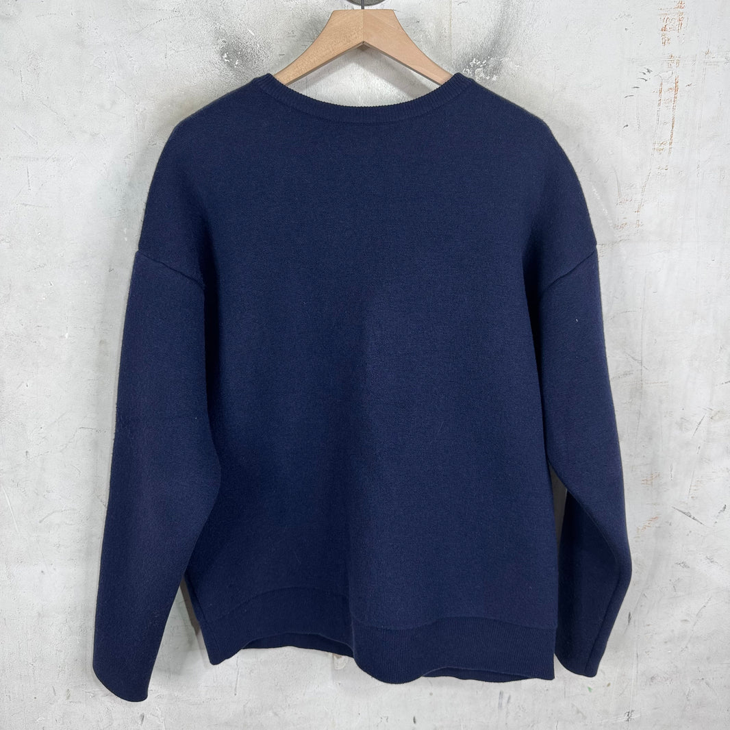 Loewe Double Faced Wool Blend Runway Cardigan