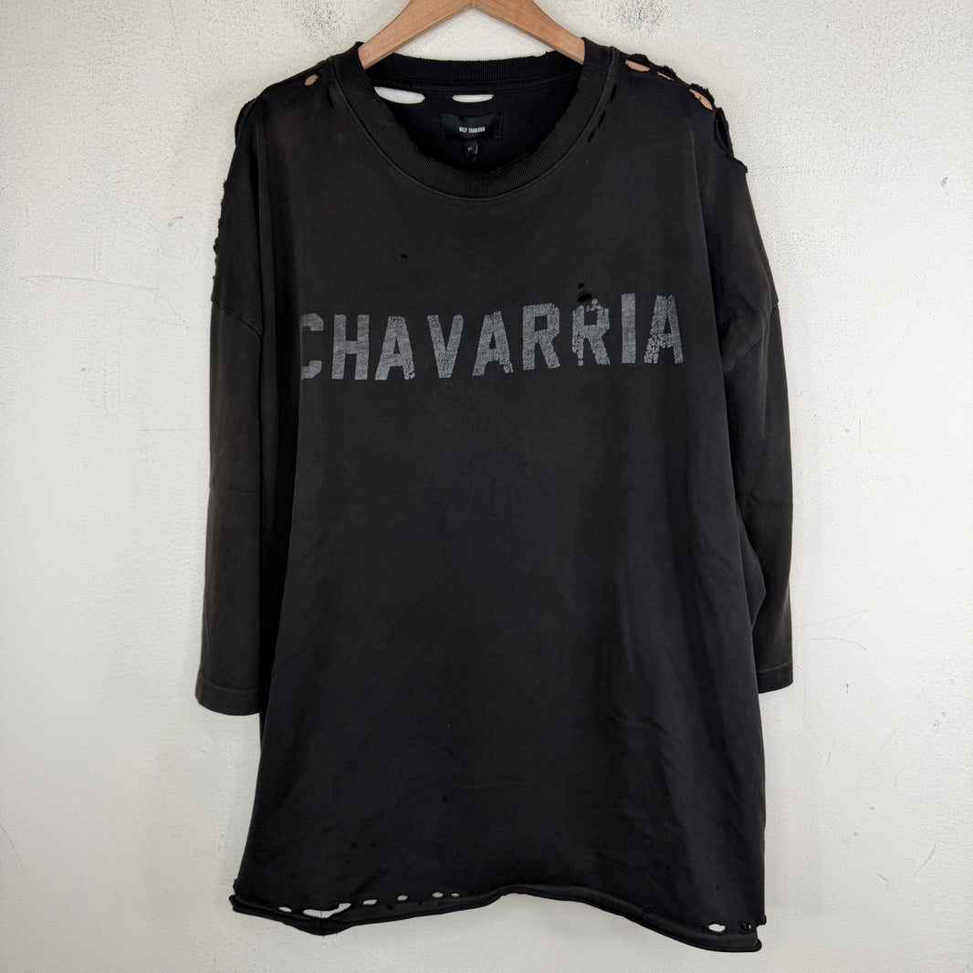 Willy Chavarria Distressed Logo T-Shirt