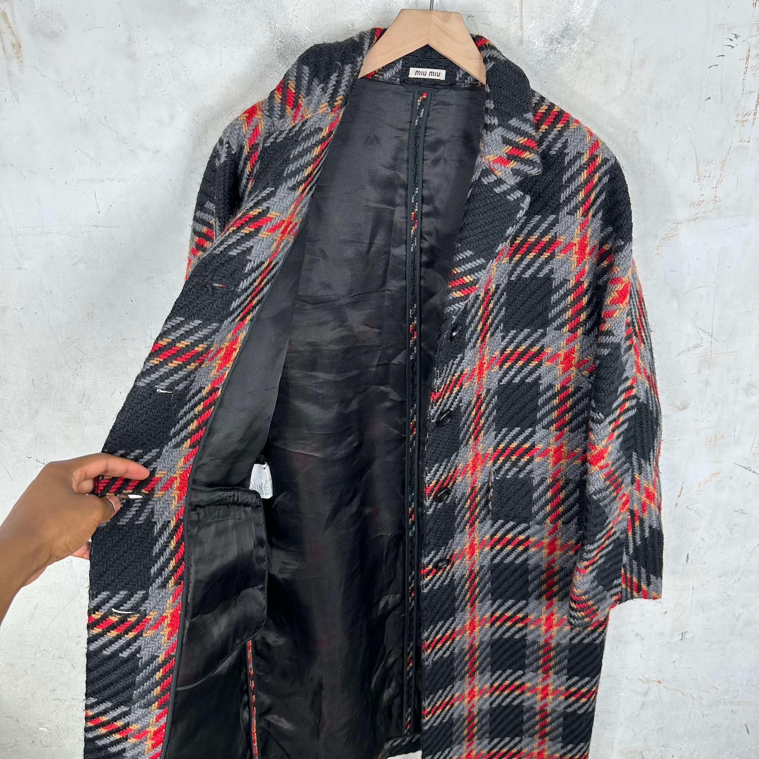 ジャケット・アウター miumiu pea coat wool jacket MIU MIU F/W 2004 WOOL PEA COAT. (46 / S) – SEVENUES.