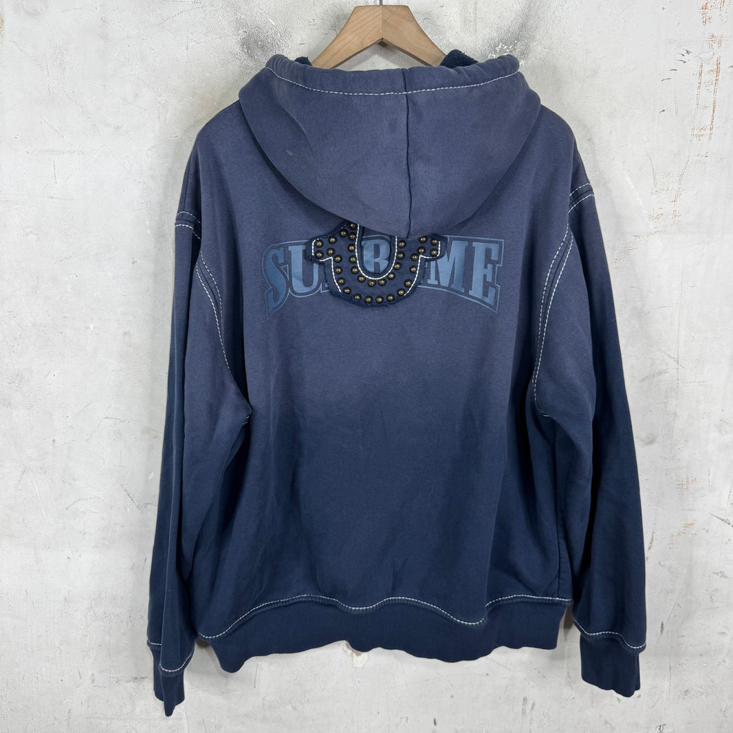 Supreme x True Religion Studded Zip Hoodie