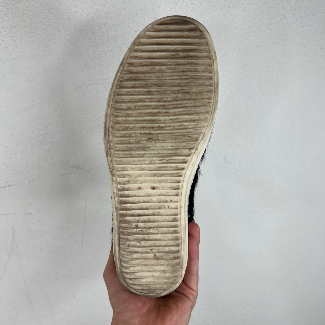 Rick Owens Black Ponyhair Vintage Sneakers