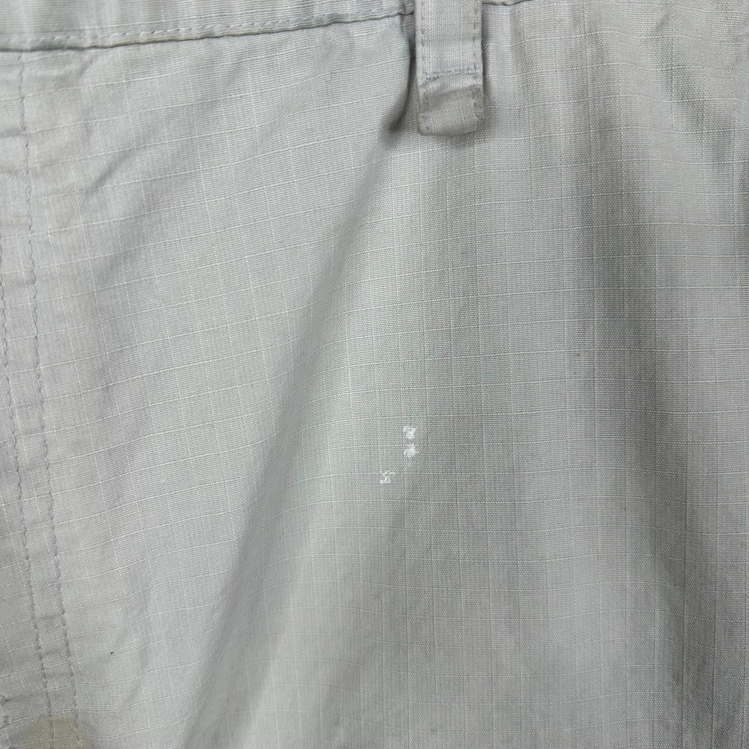 Balenciaga Distressed White Cargo Pants