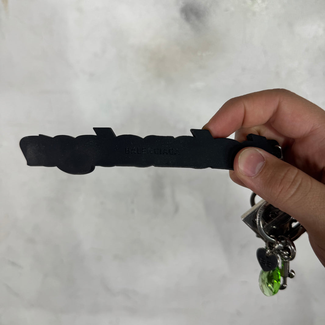 Balenciaga Logo Keychain