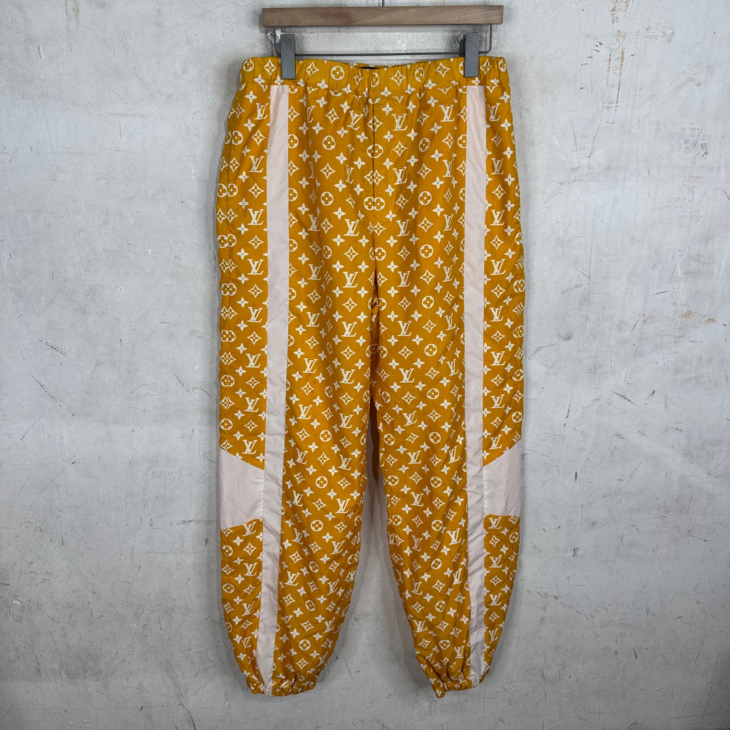 Louis Vuitton Yellow Monogram Printed Technical Pants